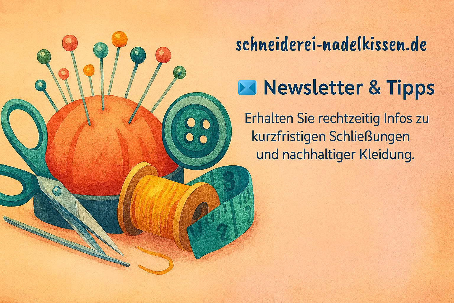 Newsletter & Tipps Schneiderei Nadelkissen